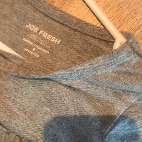 Grey long sleeve 2T top - Picture 2 of 2